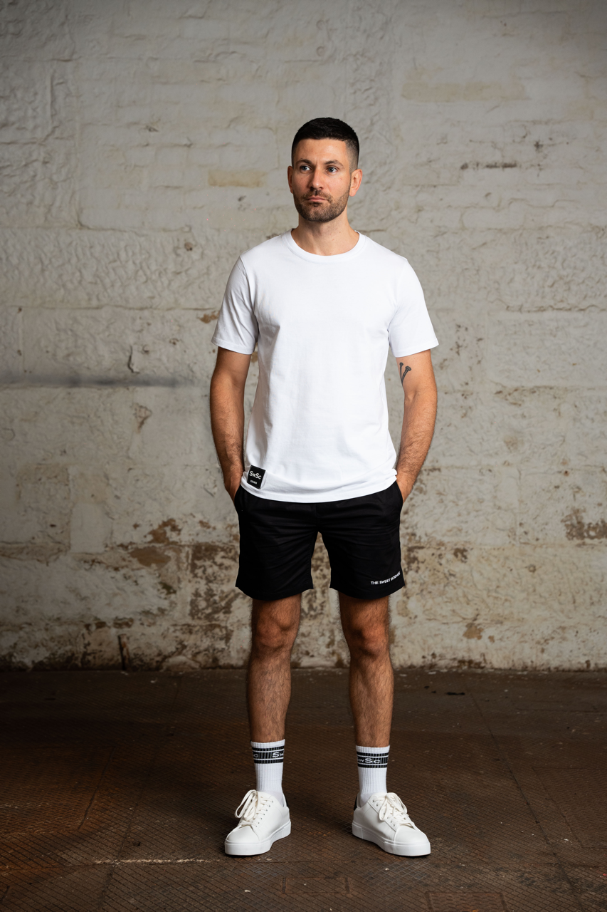 SwSc Black Shoreline Shorts